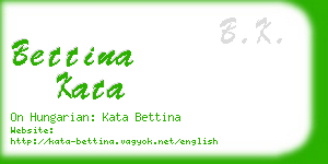 bettina kata business card